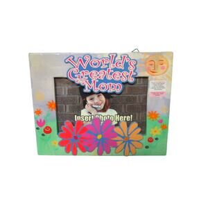 Novelty “World’s Greatest Mom” Photo Frame 4x6 Inches Record a Personal Message